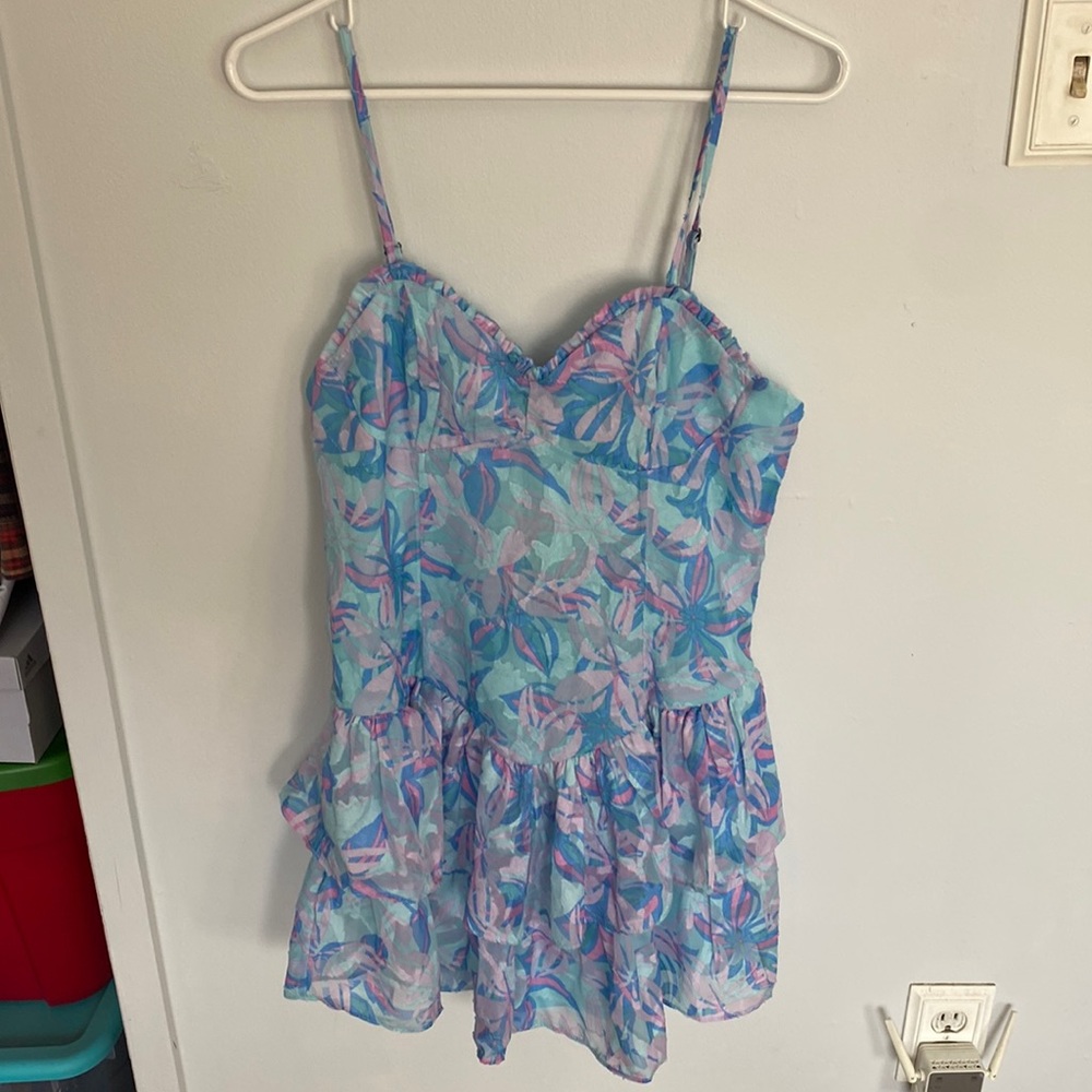 Wild Fable Bule floral dress. Med. NWT